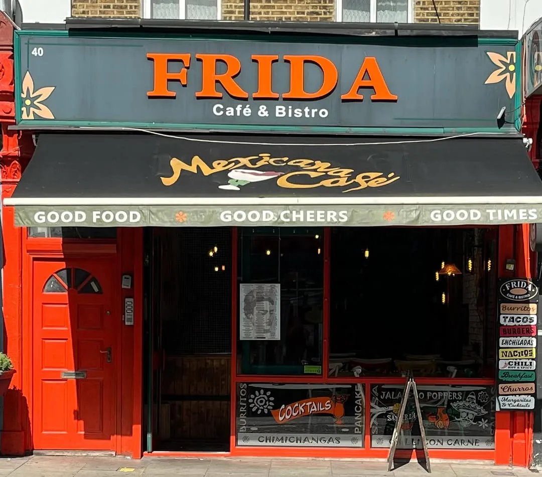 Frida Camden Mexican restaurant storefront on Camden High Street, London NW1