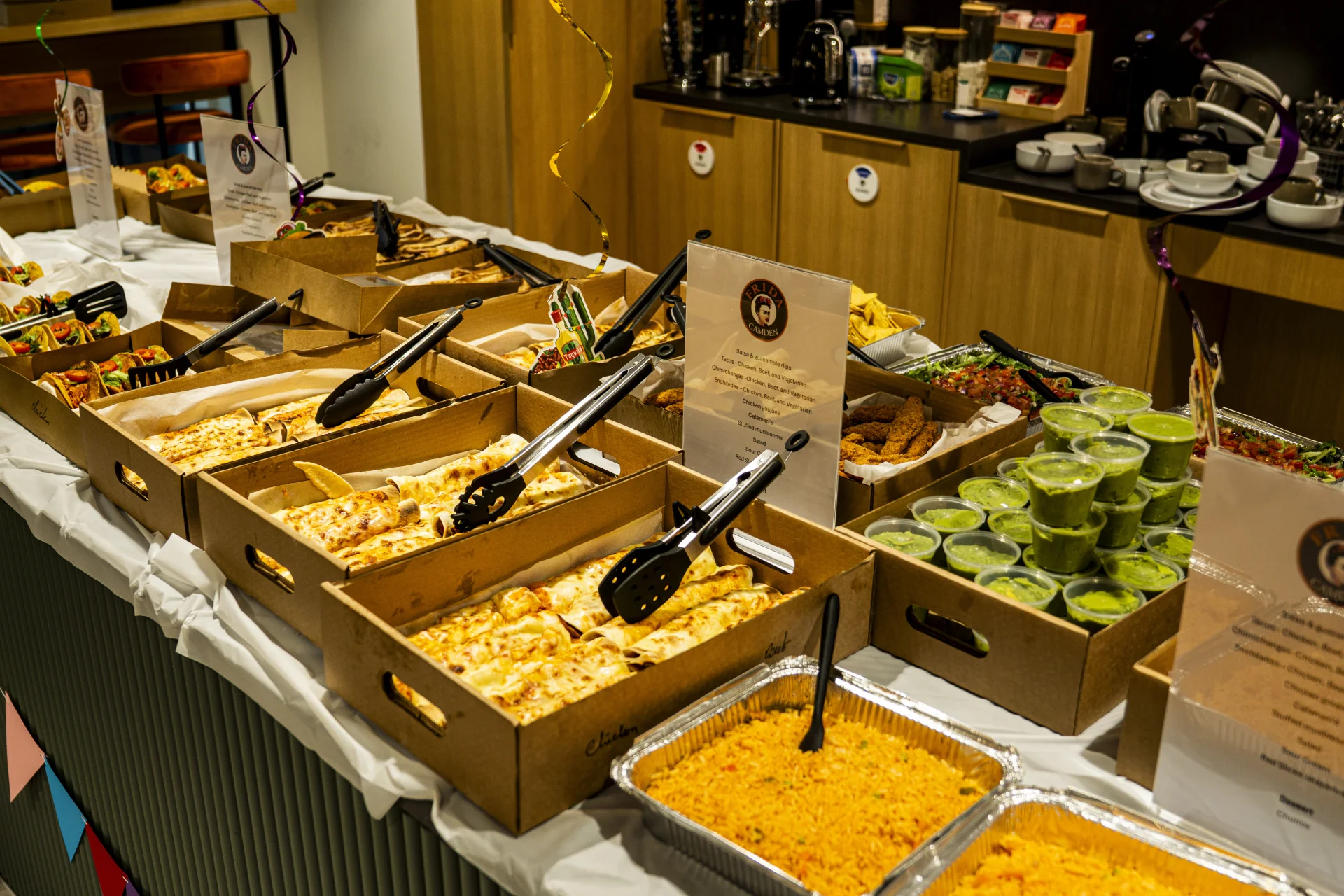 Birthday party catering at Frida Camden — Mexican-style celebration